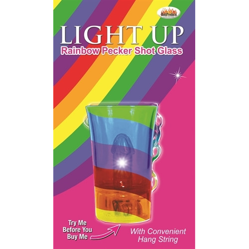 Light Up Rainbow Pecker Shot Glass(D0102H7T8HW.)