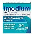 Imodium A-D Diarrhea Relief Caplets with Loperamide Hydrochloride, Anti-Diarrheal Medicine to Help Control Symptoms of Diarrhea Due to Acute, Active & Traveler's Diarrhea, 24 ct.