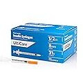 UltiCare Insulin Syringes 1/2 mL - 31G x 8mm 100 Count Box