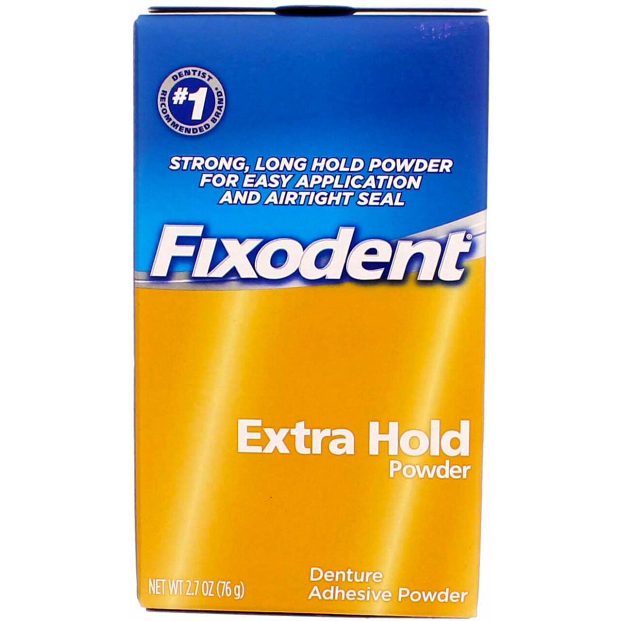 Fixodent Denture Adhesive Powder Extra Hold 2.70 oz (Pack of 5)