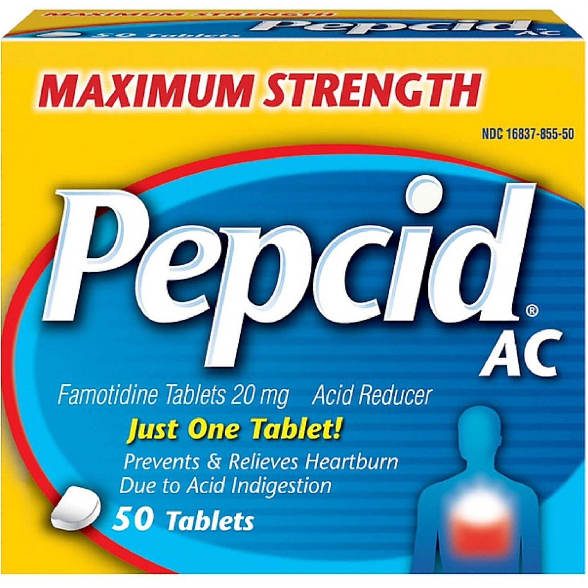 Pepcid Max Strength Table Size 50ct Pepcid Max Strength Tablets 50ct