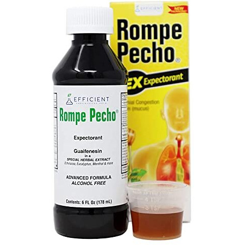 Rompe Pecho EX (Expectorant) 6oz - Cold & Cough Syrup