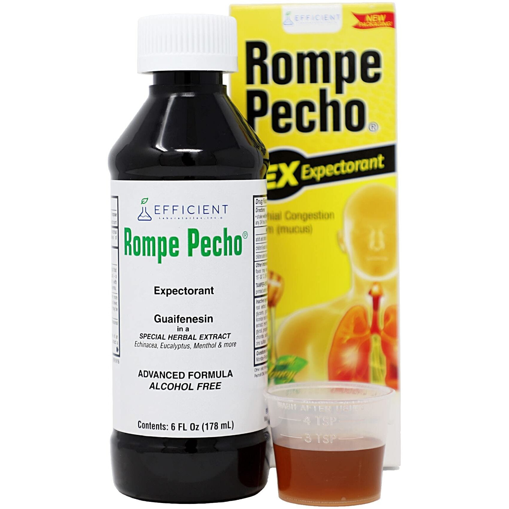 Rompe Pecho EX (Expectorant) 6oz - Cold & Cough Syrup