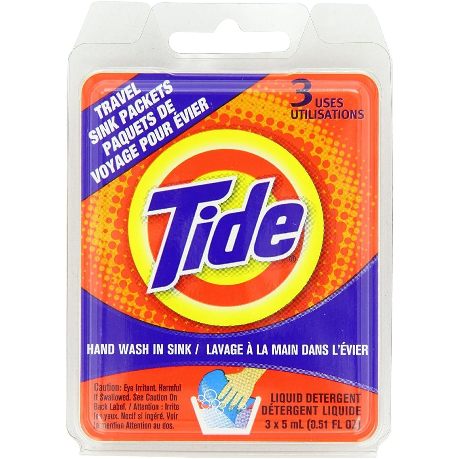 Tide Travel Sink Packets Size 3ct
