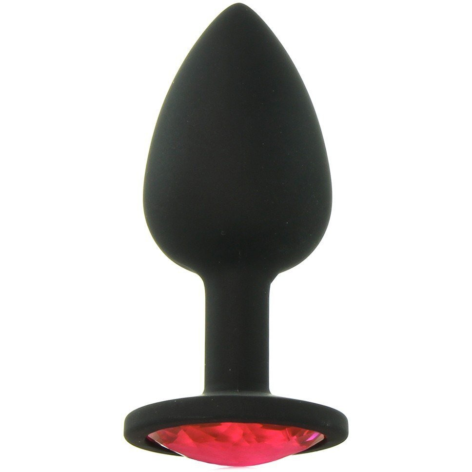 Booty Bling Small Black Plug Pink Stone(D0102H5G4UW.)