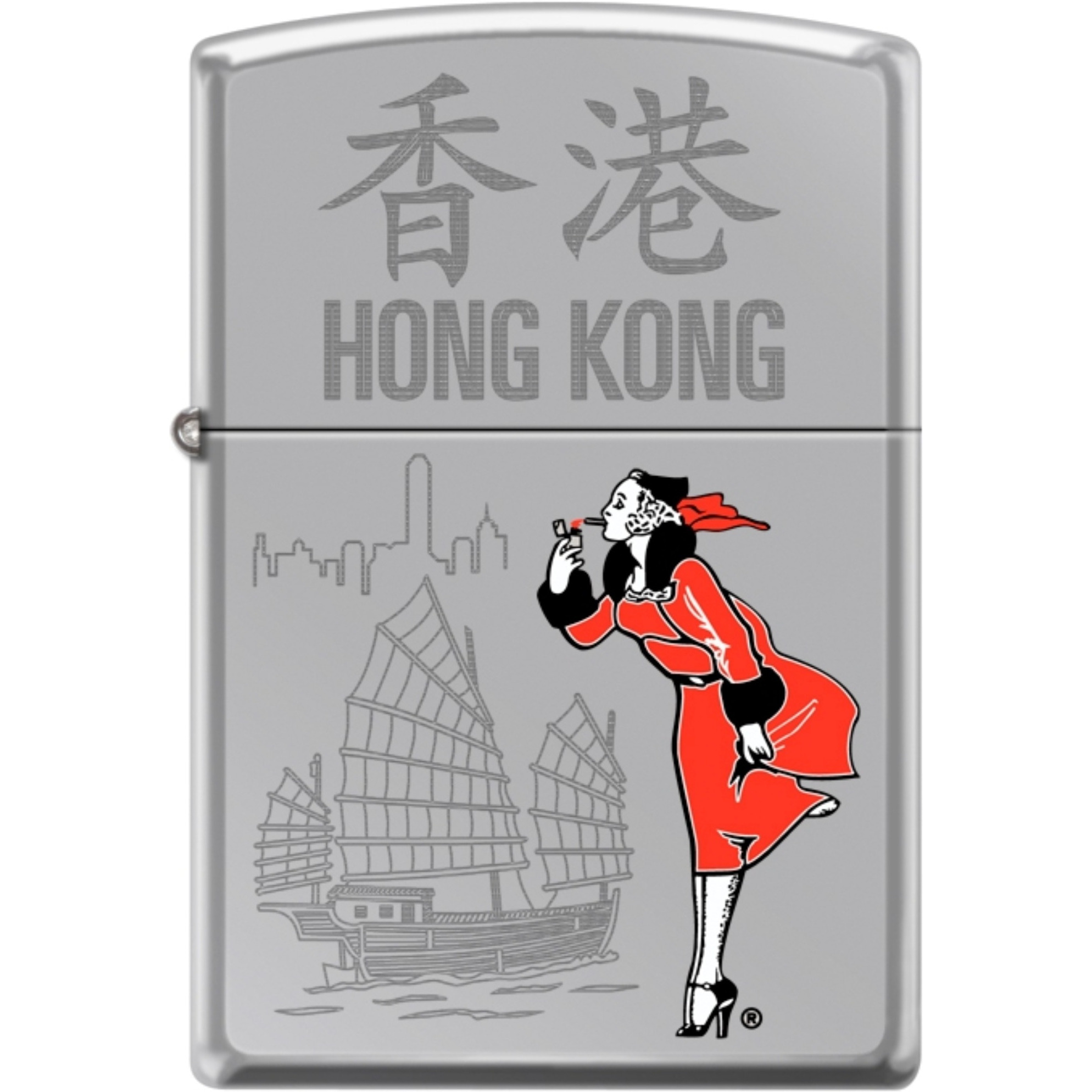 250CI403955 - ZIPPO PROCUT Windy Hong Kong HP Chrome
