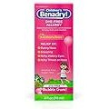 Childrens Benadryl Antihistamine Allergy Relief, Dye-Free Liquid, Bubble Gum Flavored, 4 Oz