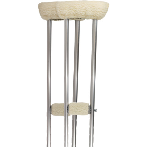 Soft n' Plush Comfort Crutch Fleece Covers Set