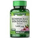 Echinacea Goldenseal Capsules | 1400mg | 100 Count | Vegetarian, Non-GMO & Gluten Free Supplement | Herbal Support Complex | by Nature's Truth
