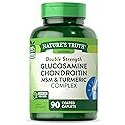 Nature's Truth Glucosamine Chondroitin MSM Complex | 90 Caplets | Double Strength Supplement | Non-GMO & Gluten Free