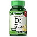 D3 1000 IU | 250 Softgels | Essential Vitamin D | Non-GMO & Gluten Free High Potency Supplement | by Nature's Truth