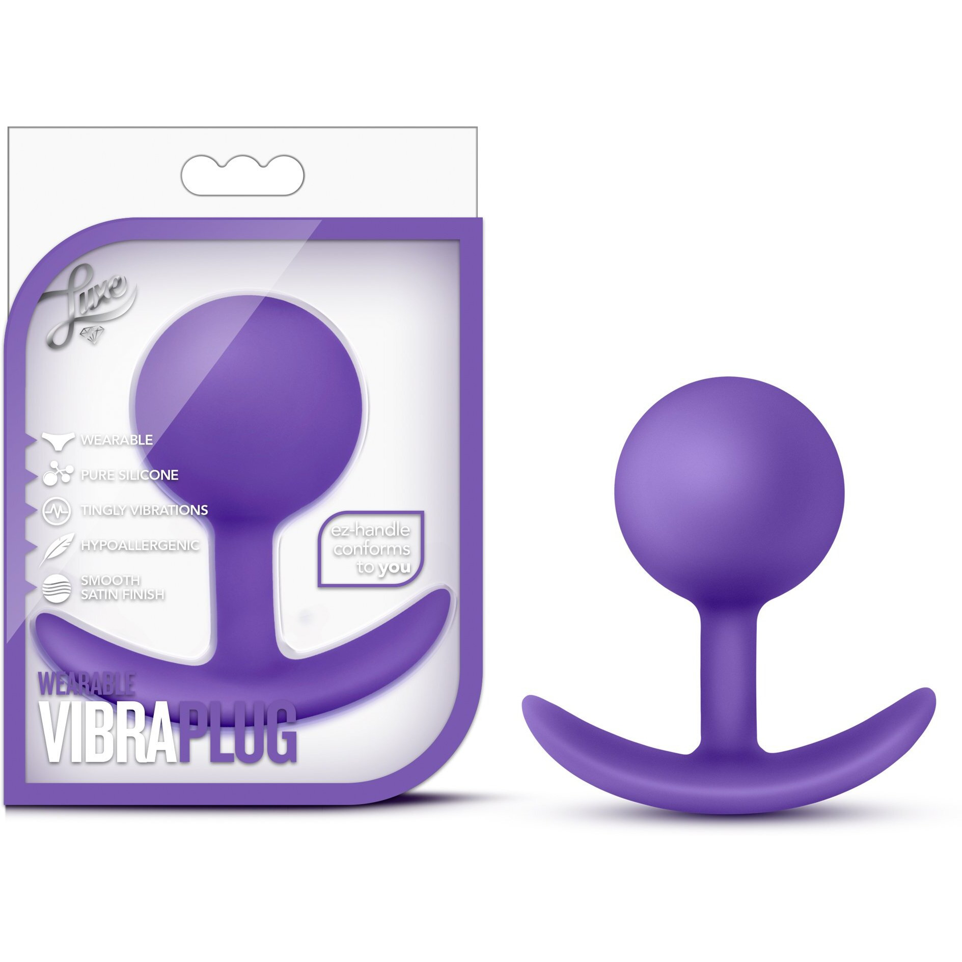 Luxe Wearable Vibra Plug Purple(D0102H5256U.)