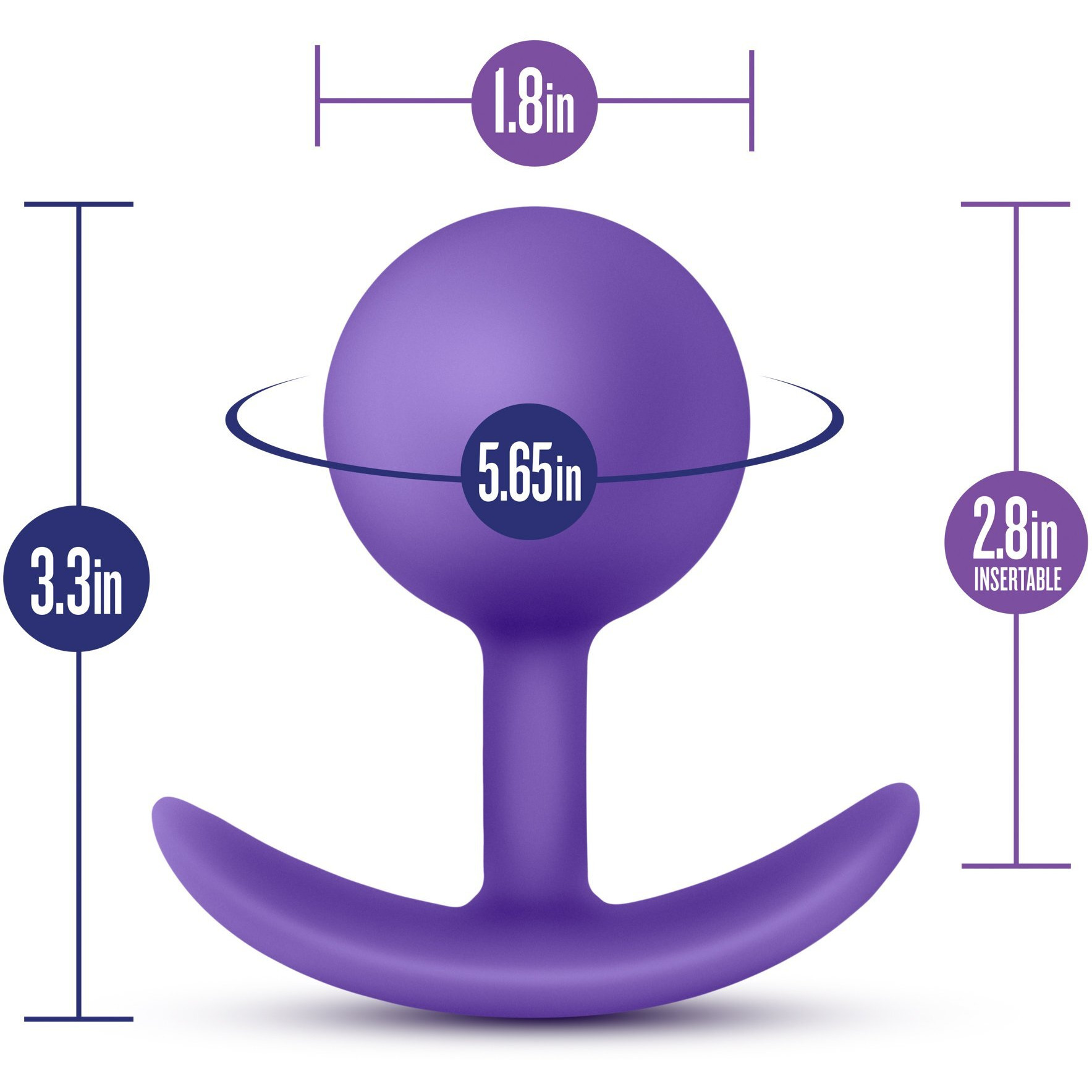 Luxe Wearable Vibra Plug Purple(D0102H5256U.)