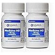 Reliable-1 Laboratories Meclizine 25 mg Generic Bonine Motion Sickness (100 Chewable Tablets Each (2-Pack) - Prevent Nausea, Vomiting, and Dizziness Caused by Motion Sickness
