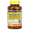 Mason Natural Probiotic Acidophilus with Bifidus 2 Billion CFU Per Serving- A Healthy Digestion, Improved Gastrointestinal Health, Strawberry Flavor, 100 Chewable Wafers
