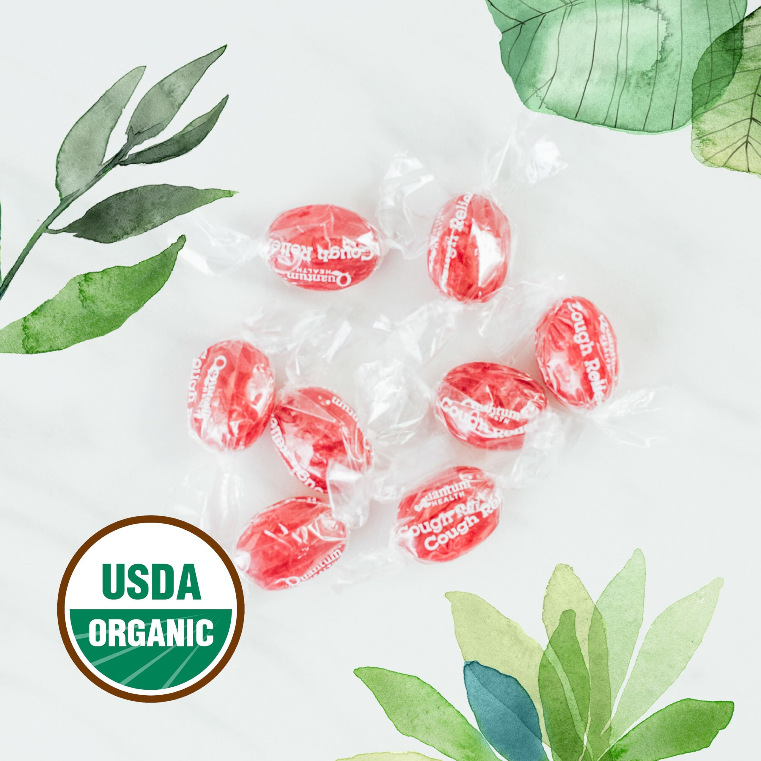 Quantum Research Organic cough Relief Lozenges - Bing cherry - 18 count(D0102H5N948)