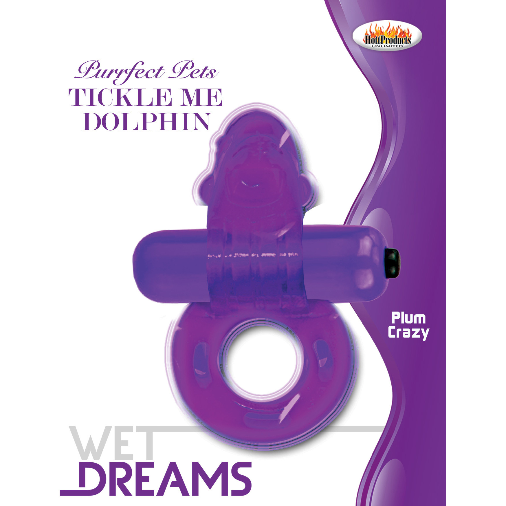 Purrfect Pet Cock Ring Tickle Me Dolphin Purple(D0102H7HU4Y.)