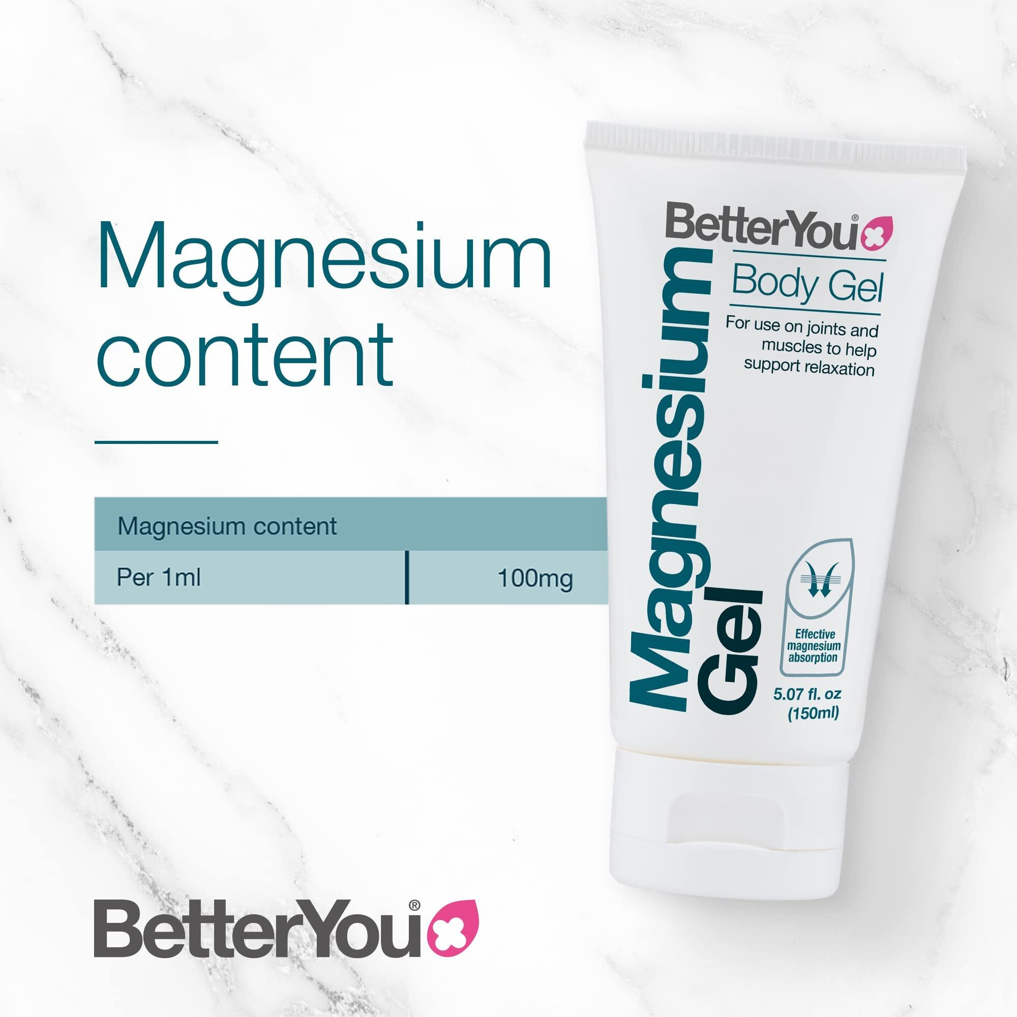 Magnesium Body Gel by BetterYou for Unisex - 5.07 oz Gel