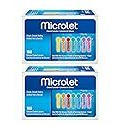 Microlet Colored Lancets, 100 Count (2 Pack)