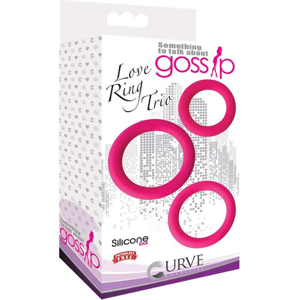 Gossip Love Ring Trio Magenta Pink(D0102H5GUZ7.)