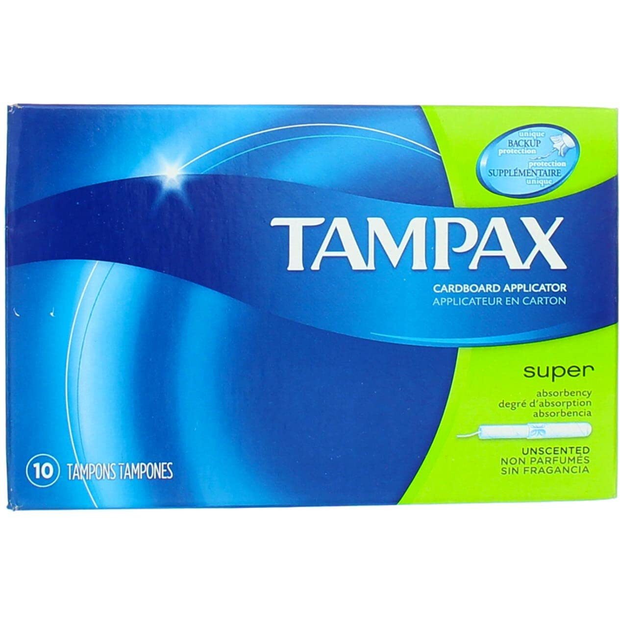 Tampax Flushable Super Tampons - 10 ct, Pack of 3
