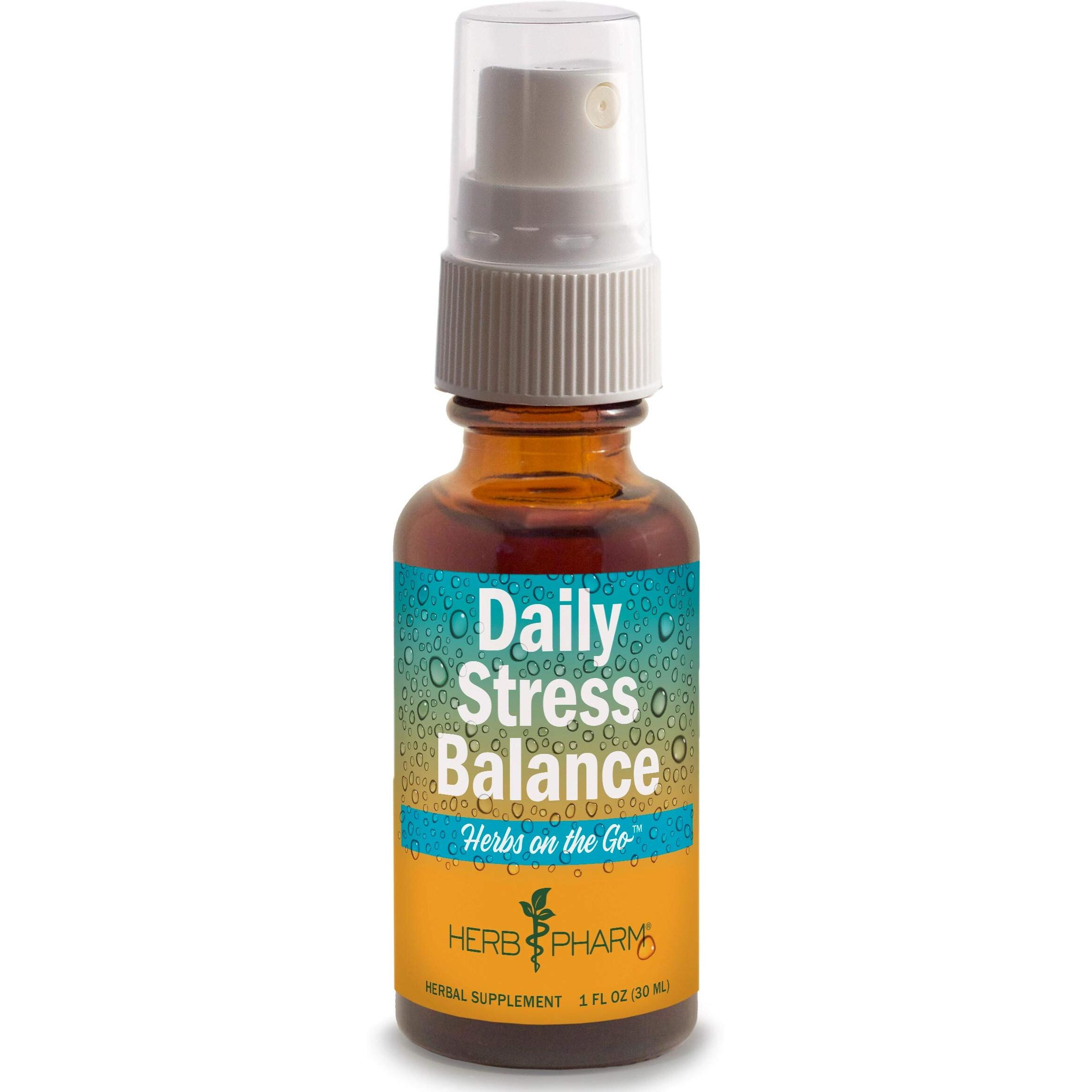 Herb Pharm Herbs on The Go Portable Spray, Daily Stress, 1 Fl Oz