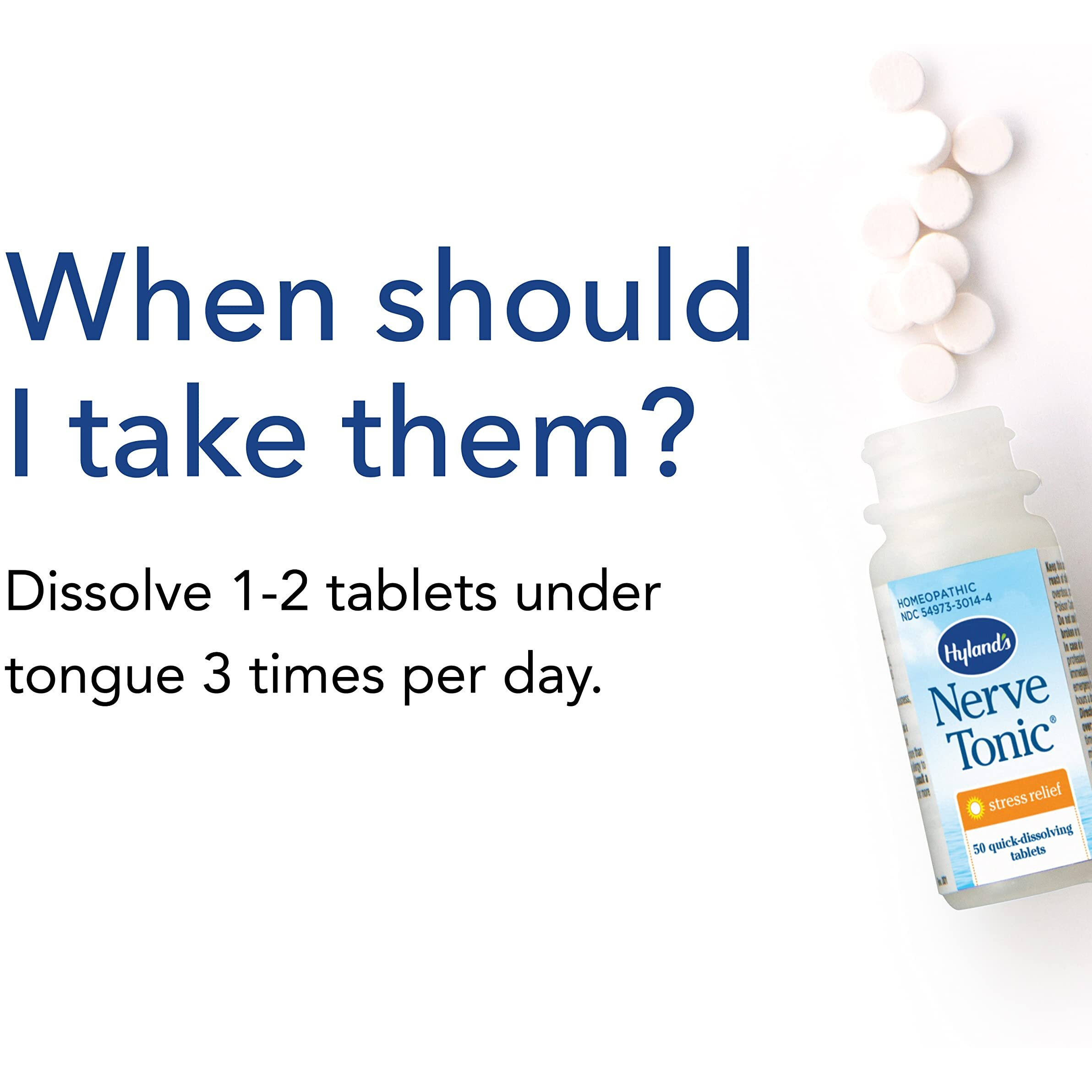 Hylands - Nerve Tonic Tablets - 1 Each-50 Tab(D0102H5465P)