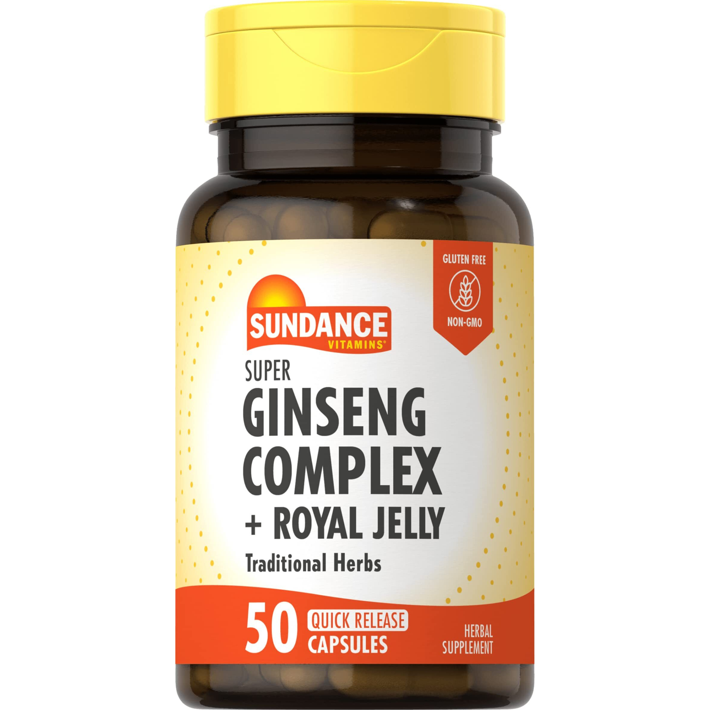 Sundance Vitamins Ginseng Complex Plus Royal Jelly, 50 Count (2)