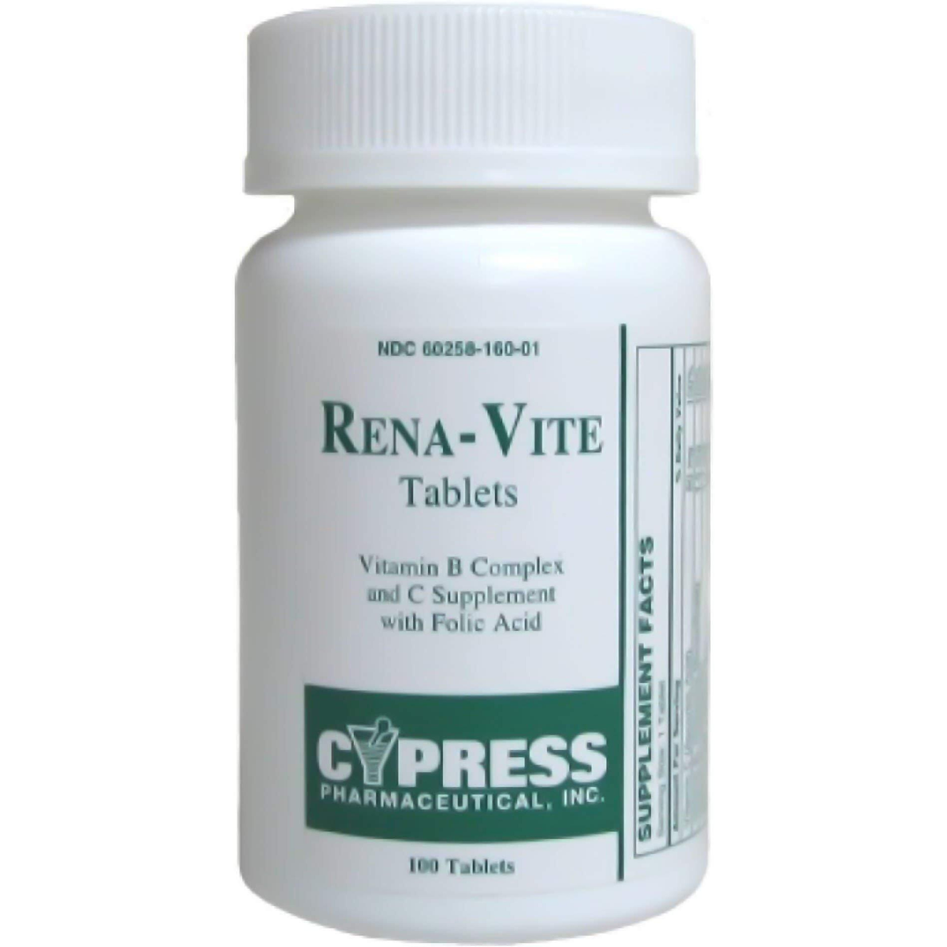 Rena-Vite Tablets, 100 Tablet Bottle