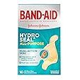 Band-Aid Brand Hydro Seal Adhesive Bandages for Wound Care and Blisters, All Purpose Waterproof Bandages for Cuts and Scrapes, 10 Count