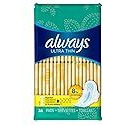 Always Pads Ultra Thin Size 1-36 Count Regular, 36 Count(Pack of 3)