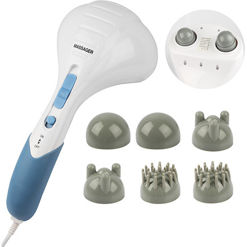 Electric Massager Handheld Full Body Percussion Massager Double Head Vibrating Body Relax