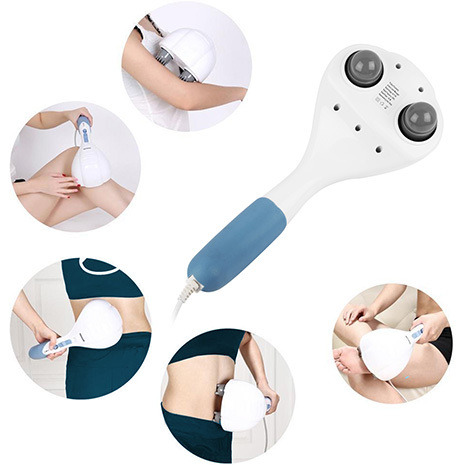 Electric Massager Handheld Full Body Percussion Massager Double Head Vibrating Body Relax