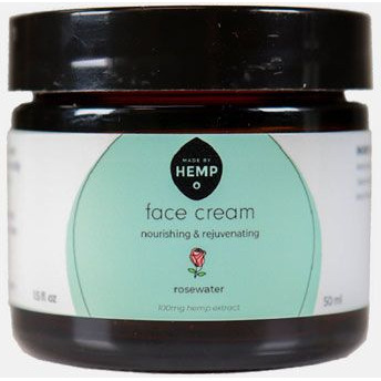 Made by Hemp - CBD/CBG Rosewater Face Cream 1.5oz/100mg(D0102HHLA0T.)