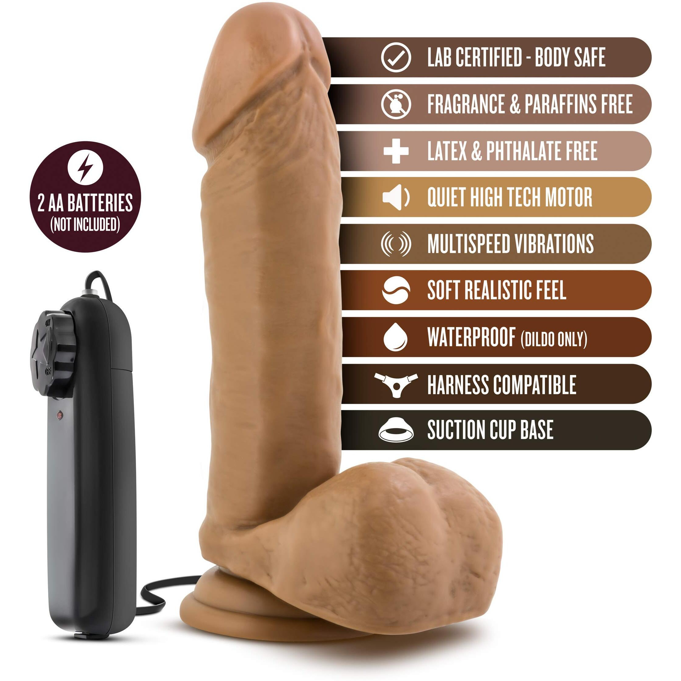 Loverboy -  Soccer Champ Vib 8in Mocha