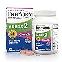 PreserVision AREDS 2 Eye Vitamin & Mineral Supplement, Contains Lutein, Vitamin C, Zeaxanthin, Zinc, Copper & Vitamin E, 60 Chewable (Packaging May Vary)