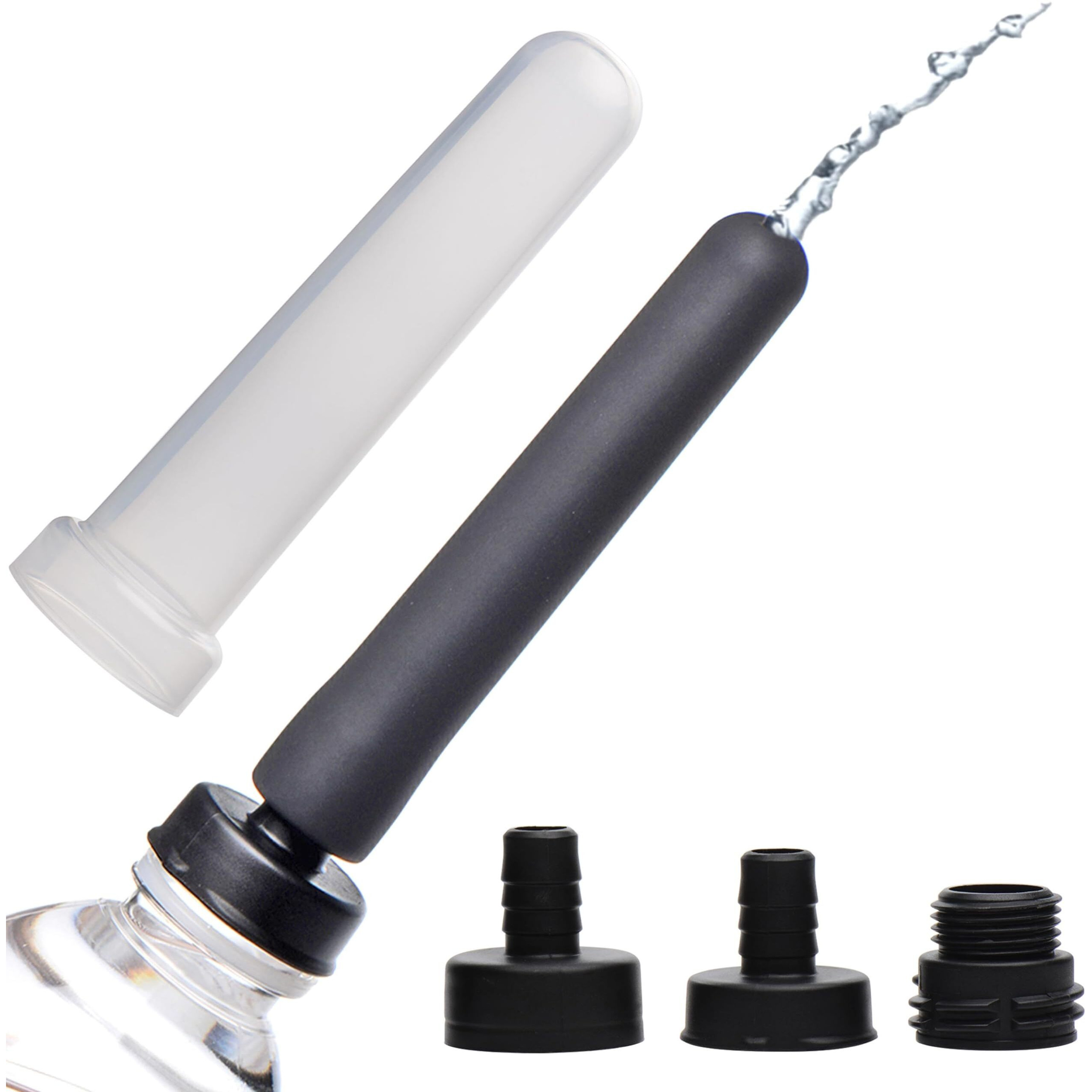 CLEANSTREAM TRAVEL ENEMA SET 5 PC WATER BOTTLE ADAPTER KIT