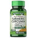 Nature's Truth Turmeric Curcumin Complex | 1600mg | 60 Softgel Capsules | with Ginger, Astragalus, & Black Pepper Extract | Non-GMO & Gluten Free Supplement