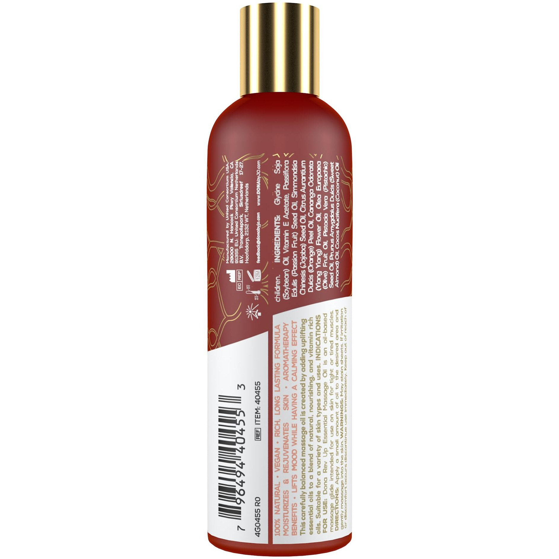 Dona Essential Massage Oil Rev Up Mandarin & Ylang Ylang(D0102H5LW0W.)