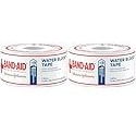 Band-Aid Heavy Duty Waterproof Tape 1 Inch x 10 Yards, Pack of 2