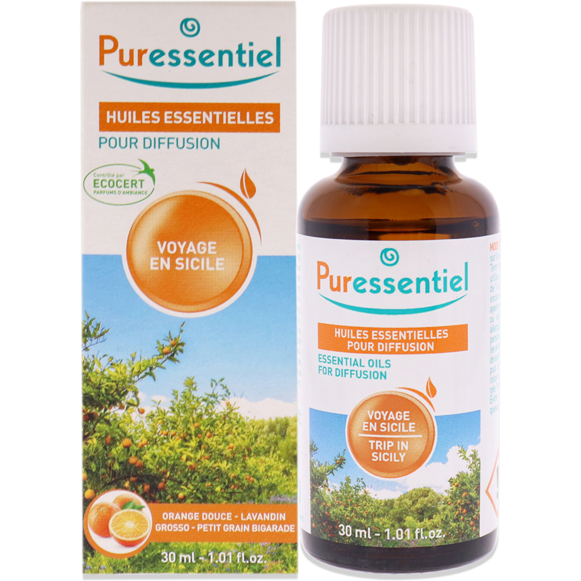 Diffusion Essential Oil - Trip in Sicily by Puressentiel for Unisex - 1.01 oz Oil