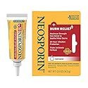 Neosporin Dual Action Burn Relief & First-Aid Antibiotic Ointment for 24-Hour Infection Protection & Maximum Strength Burn Pain Relief, Made with Bacitracin Zinc, Neomycin, & Pramoxine HCl,.5 oz