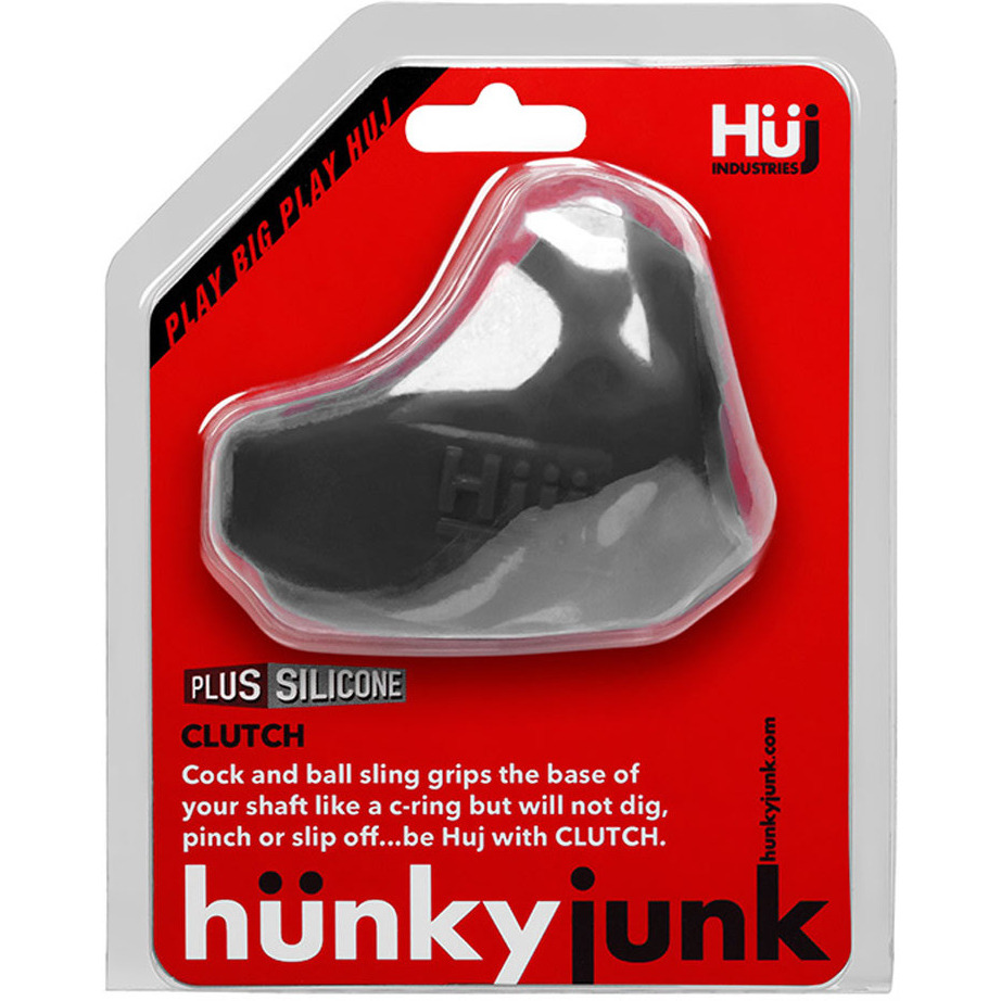 Hunkyjunk Clutch Cock &amp Ball Sling Tar Black(D0102H5LZ87.)