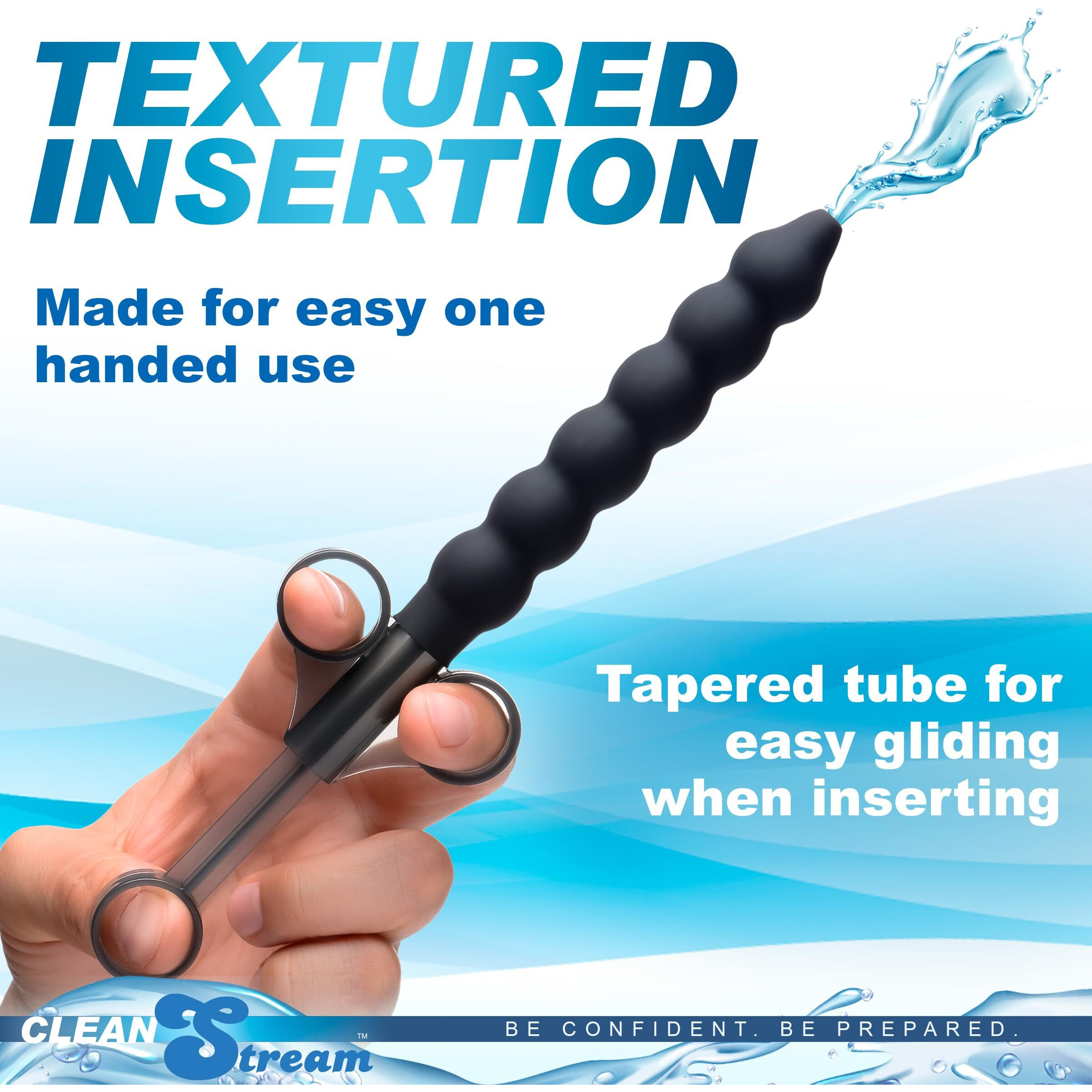 Clean Stream Silicone Beaded Lube Launcher(D0102H5J1Q7.)