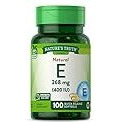 Vitamin E Softgels | 400 IU | 100 Count | Non-GMO & Gluten Free Supplement | by Nature's Truth