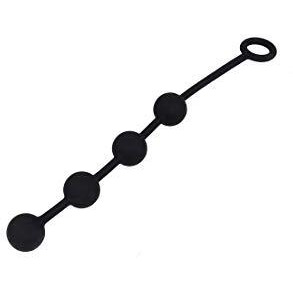 Nexus EXCITE Anal Beads Silicone Med Bk
