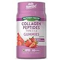 Collagen Gummies for Women | 60 Count Type 1 and 3 | Natural Strawberry Flavor | Non-GMO, Gluten Free Collagen Peptide Supplement | by Nature's Truth