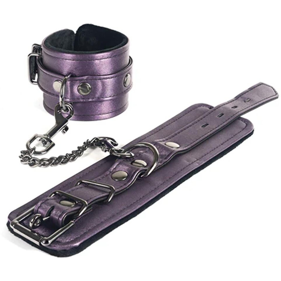 GALAXY LEGEND WRIST RESTRAINTS FAUX LEATHER PURPLE