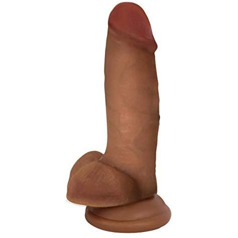 JOCK BARESKIN 7IN LATTE DILDO W/ BALLS
