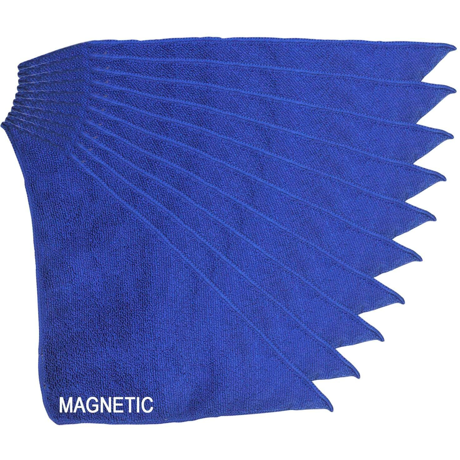 KleenSlate Dry Erase Magnetic Microfiber Cleaning Cloths, Blue, Pack of 10